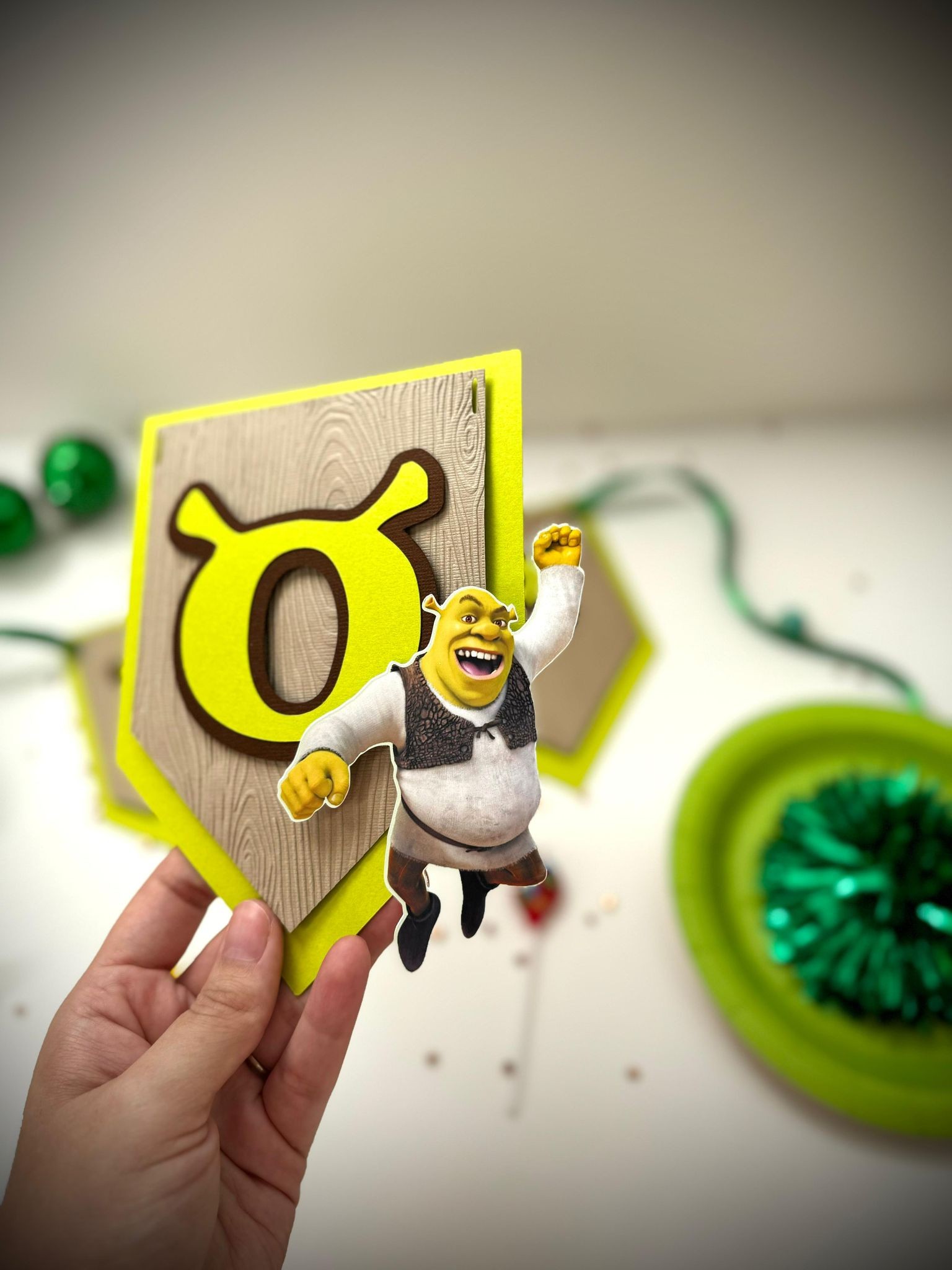 shrek birthday banner personalized – party decoration for kids shrek birthday banner personalized – party decoration for kids