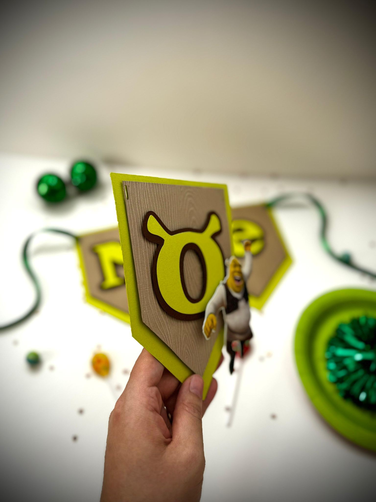 shrek birthday banner personalized – party decoration for kids shrek birthday banner personalized – party decoration for kids