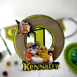 3D Shrek Cake Topper | Shrek Happy Birthday Cake topper