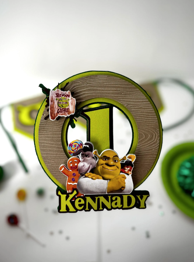 3D Shrek Cake Topper | Shrek Happy Birthday Cake topper 3D Shrek Cake Topper | Shrek Happy Birthday Cake topper