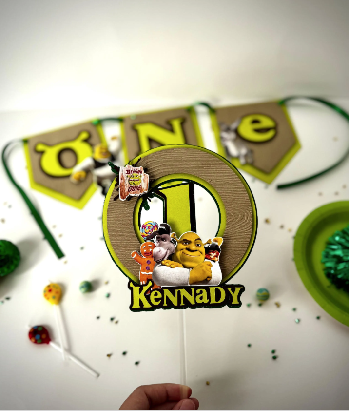 3D Shrek Cake Topper | Shrek Happy Birthday Cake topper 3D Shrek Cake Topper | Shrek Happy Birthday Cake topper