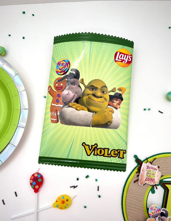 shrek chip bags – custom party favors for kids birthday shrek snack bags empty shrek chip bags – custom party favors for kids birthday shrek snack bags empty