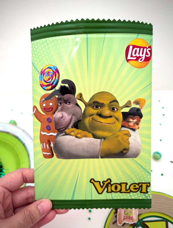 shrek chip bags – custom party favors for kids birthday shrek snack bags empty shrek chip bags – custom party favors for kids birthday shrek snack bags empty