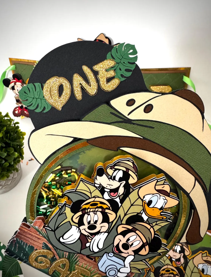 personalized safari mickey mouse shaker cake topper – jungle birthday decoration for boy or girl safari jungle theme party decoration personalized safari mickey mouse shaker cake topper – jungle birthday decoration for boy or girl safari jungle theme party decoration