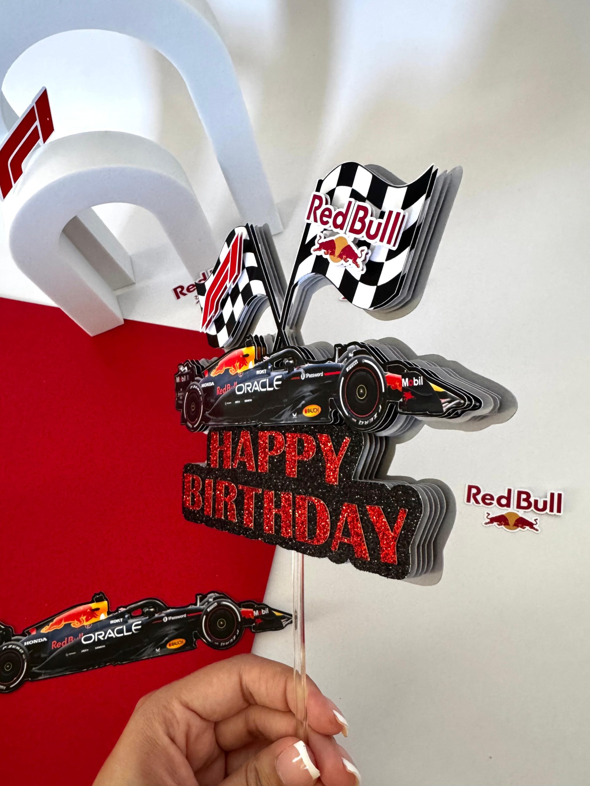 3d red bull cake topper | personalized formula 1 birthday cake decor | red bull f1 birthday decoration 3d red bull cake topper | personalized formula 1 birthday cake decor | red bull f1 birthday decoration