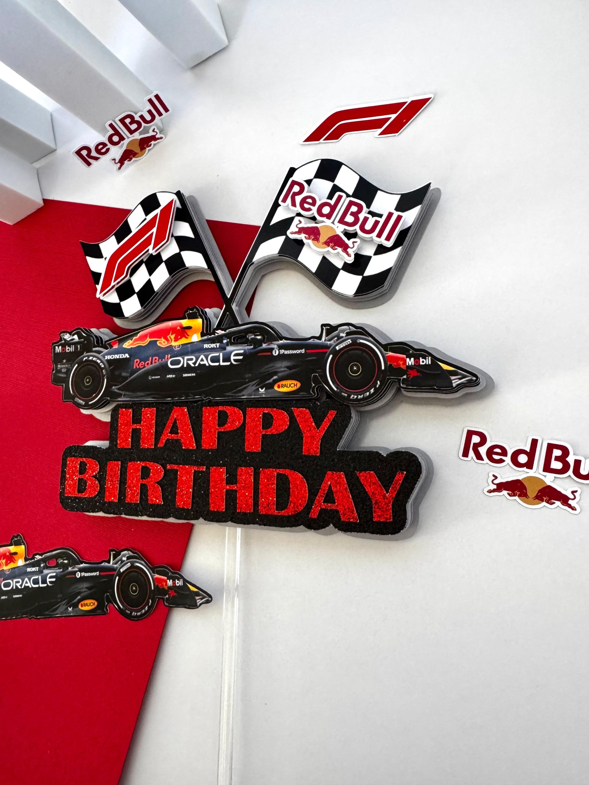 3d red bull cake topper | personalized formula 1 birthday cake decor | red bull f1 birthday decoration 3d red bull cake topper | personalized formula 1 birthday cake decor | red bull f1 birthday decoration